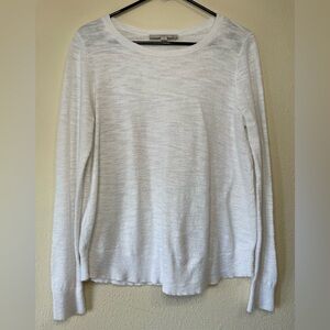 LOFT white long sleeve blouse